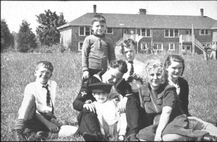 Fairbridgians at the farm school, 1942.